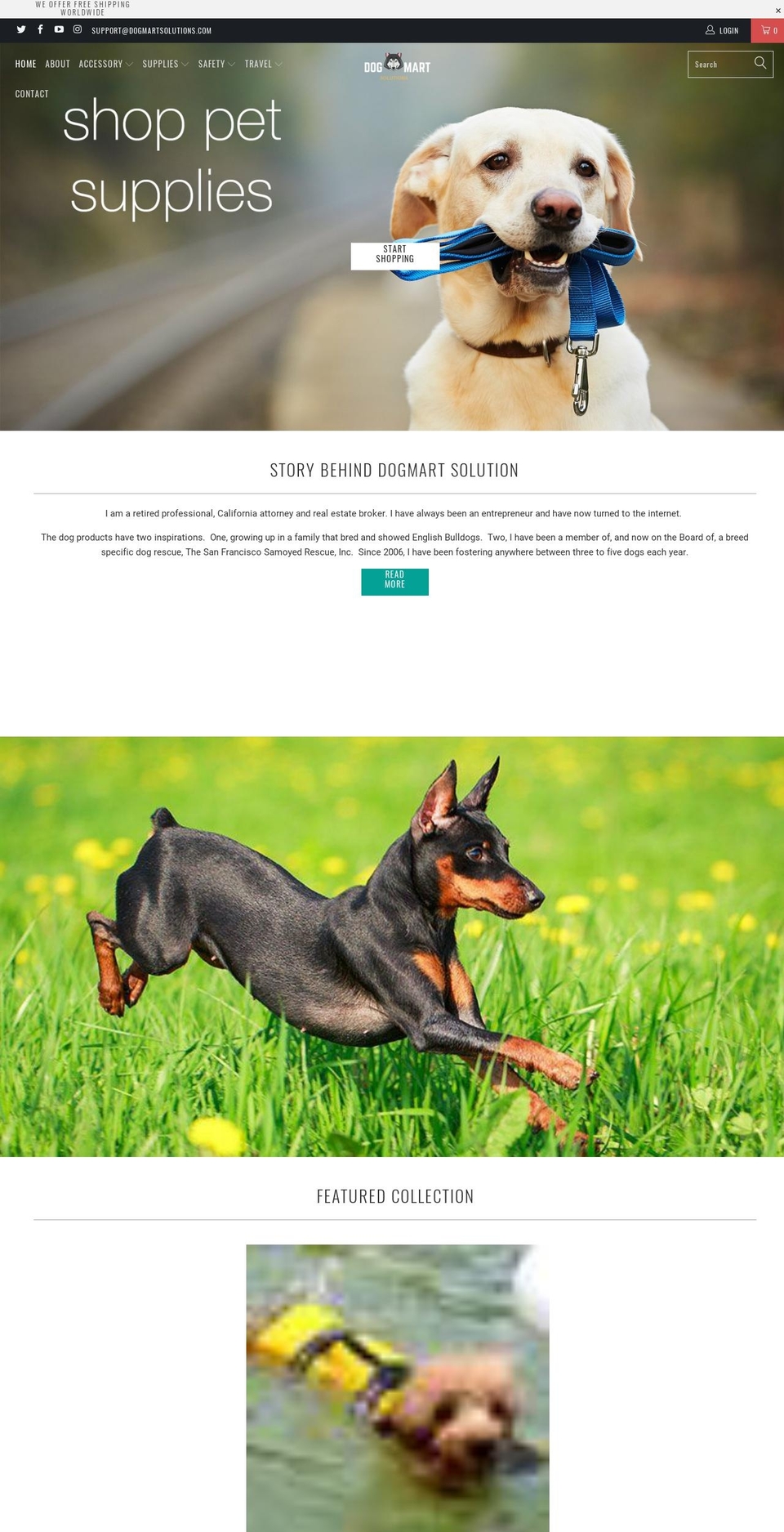 dogmartsolutions.com — Shopify storefront screenshot