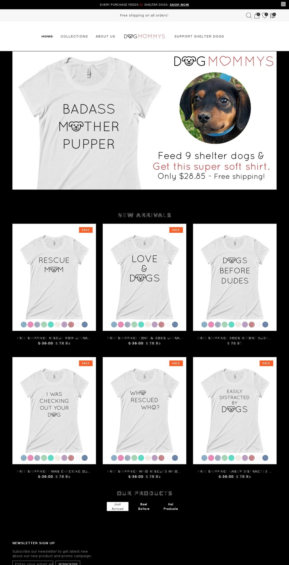 dogmommys.com shopify website screenshot
