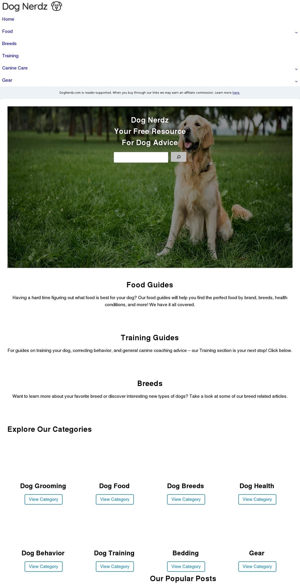 dognerdz.com — Shopify storefront screenshot