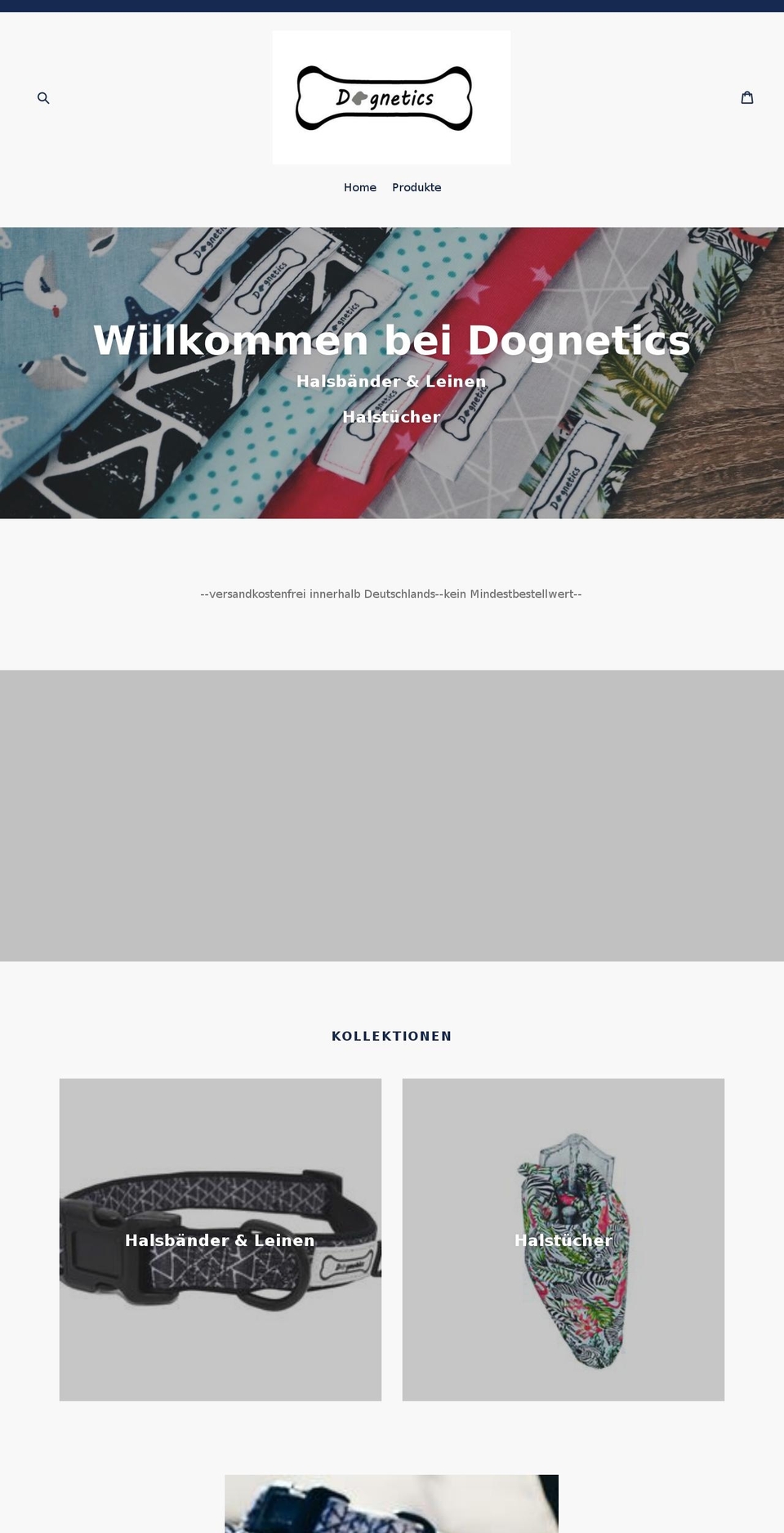 dognetics.com — Shopify storefront screenshot