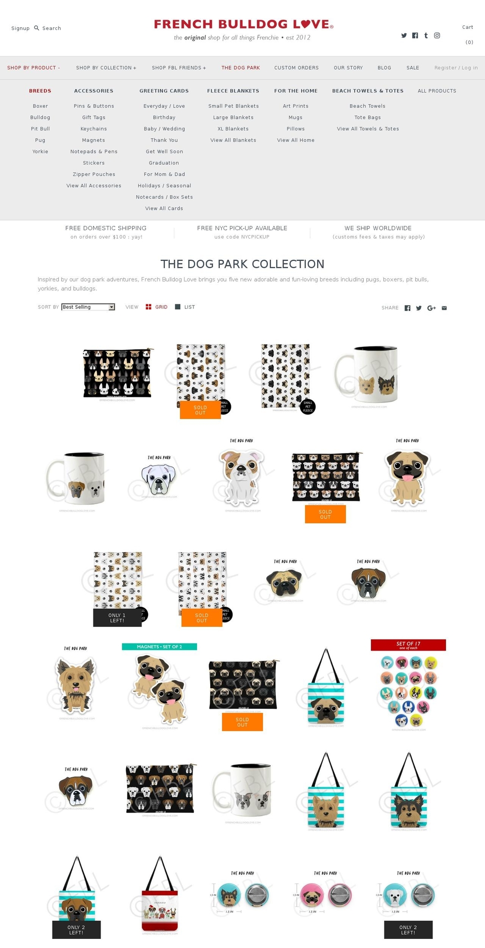 dogpark.co shopify website screenshot