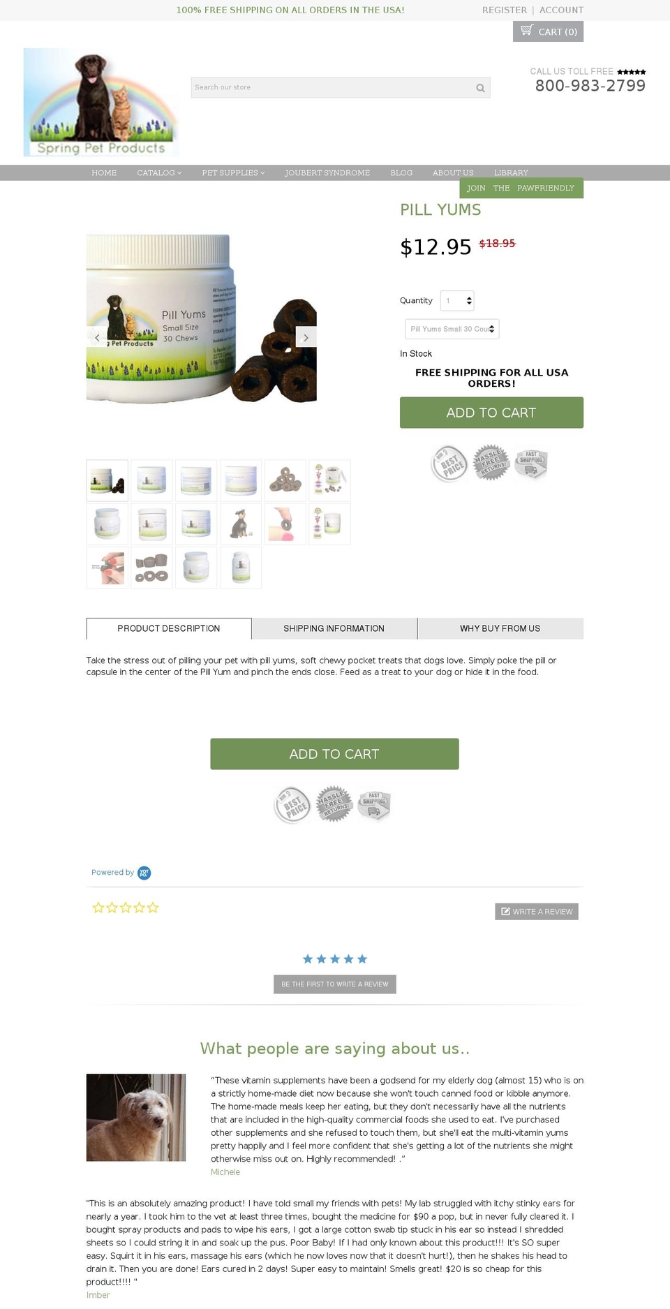 proven-profitable-theme-9-1 Shopify theme site example dogpillyums.com