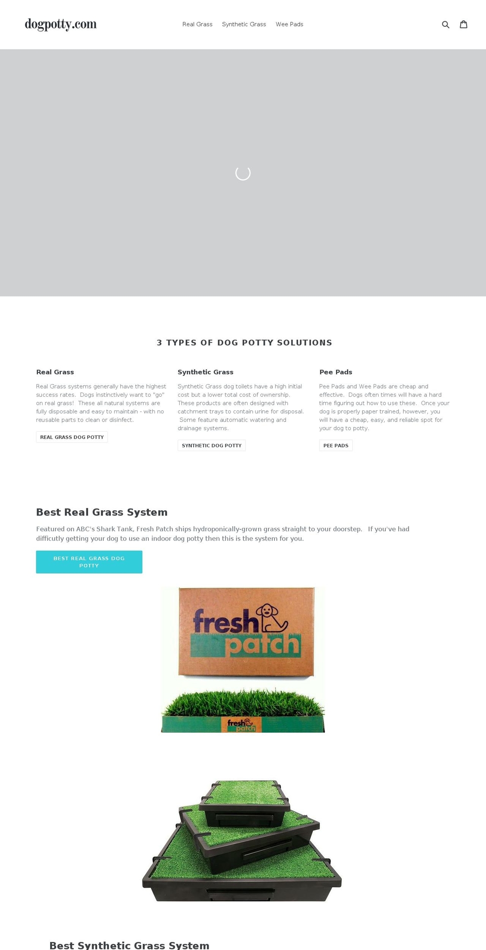 dogpotty.com shopify website screenshot