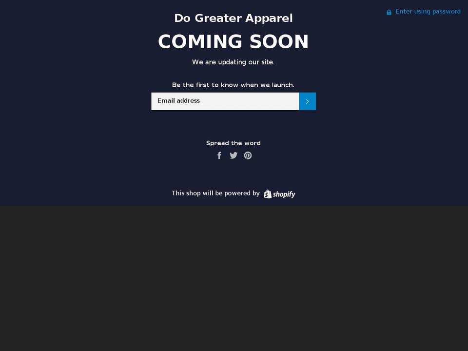 dogreater.org shopify website screenshot