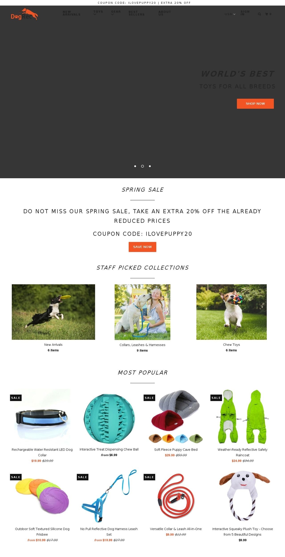 dogrec.com — Shopify storefront screenshot