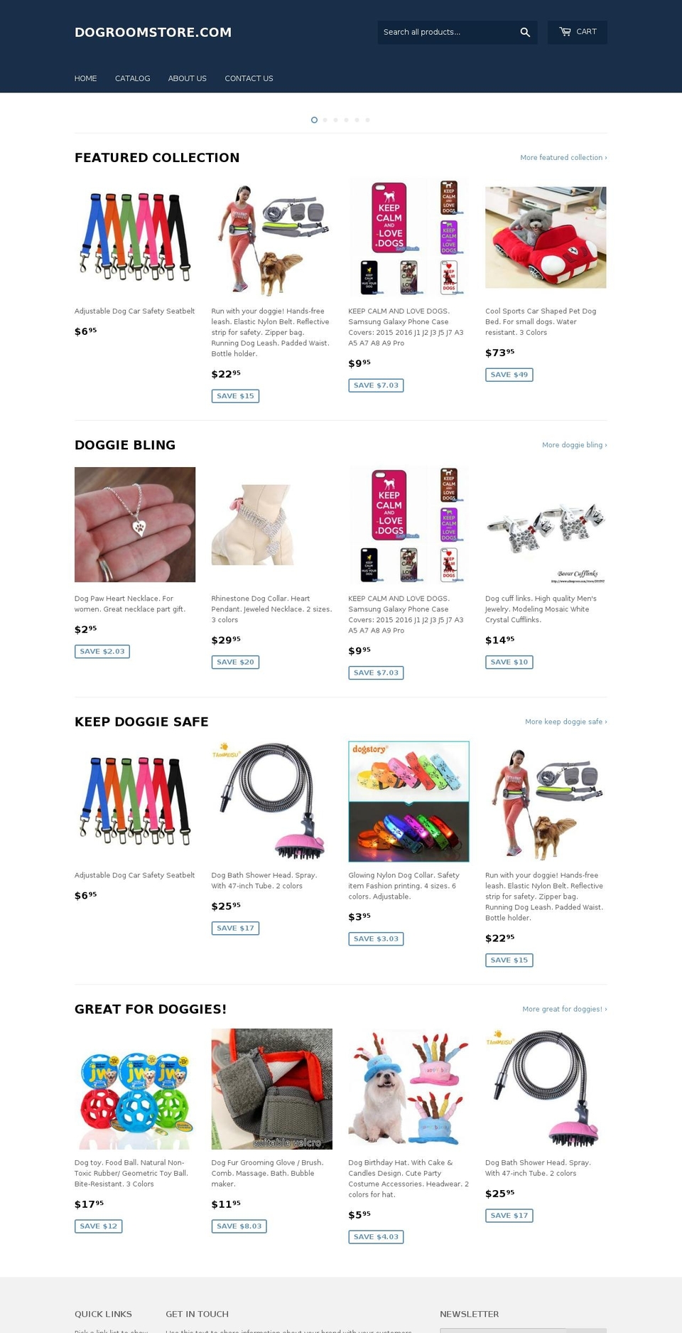 dogroomstore.com — Shopify storefront screenshot