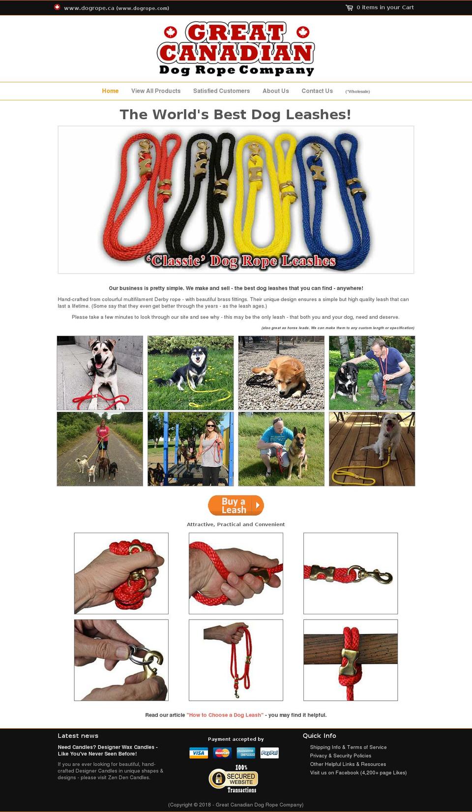 dogrope.com — Shopify storefront screenshot
