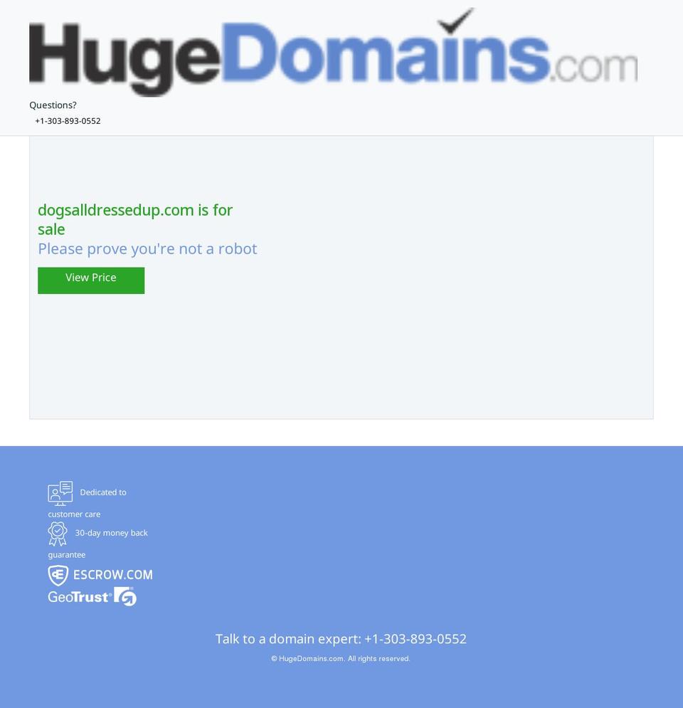 dogsalldressedup.com — Shopify storefront screenshot
