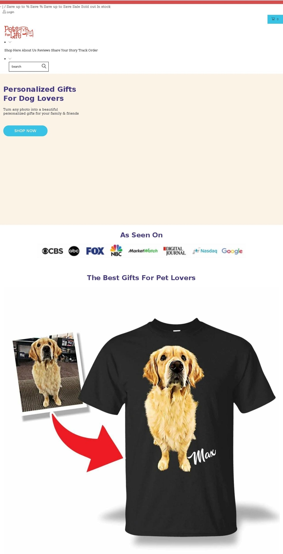 dogsforlife.co shopify website screenshot