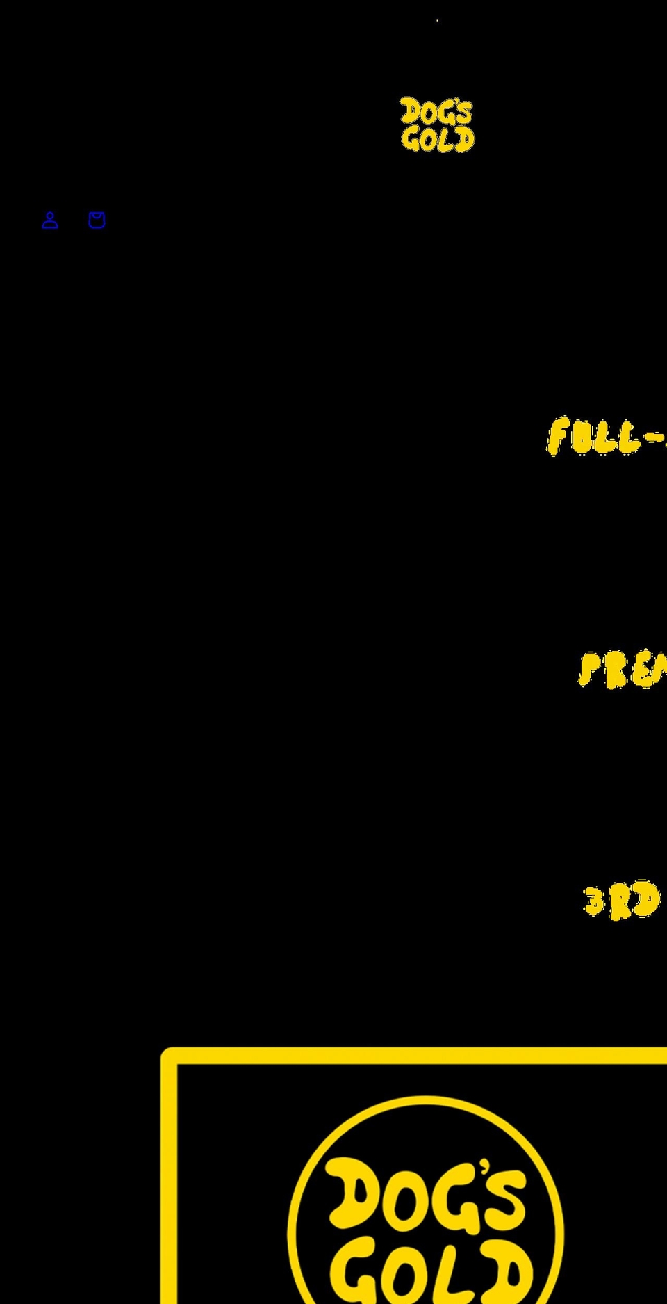 dogsgold.com shopify website screenshot