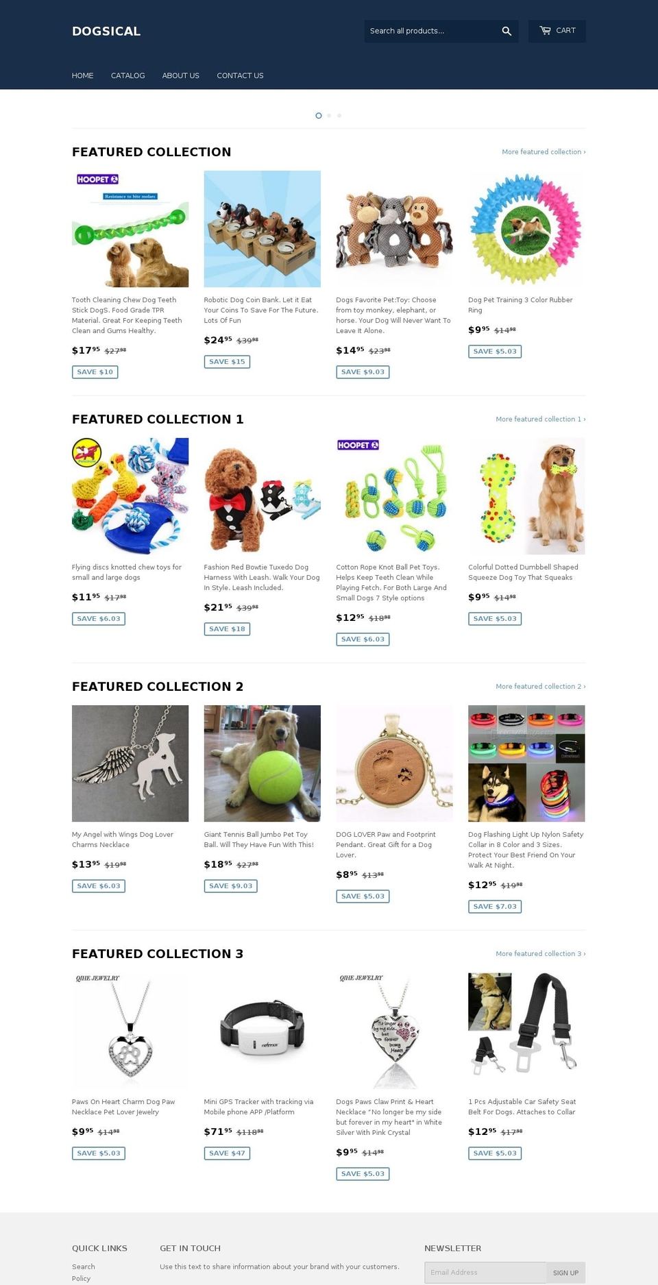 dogsical.com — Shopify storefront screenshot