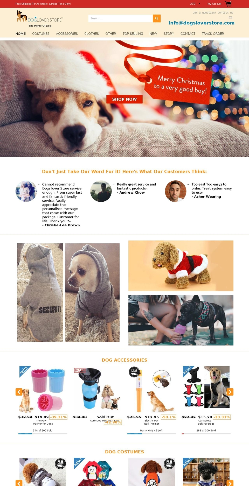 Eycarestore theme Shopify theme site example dogsloverstore.com