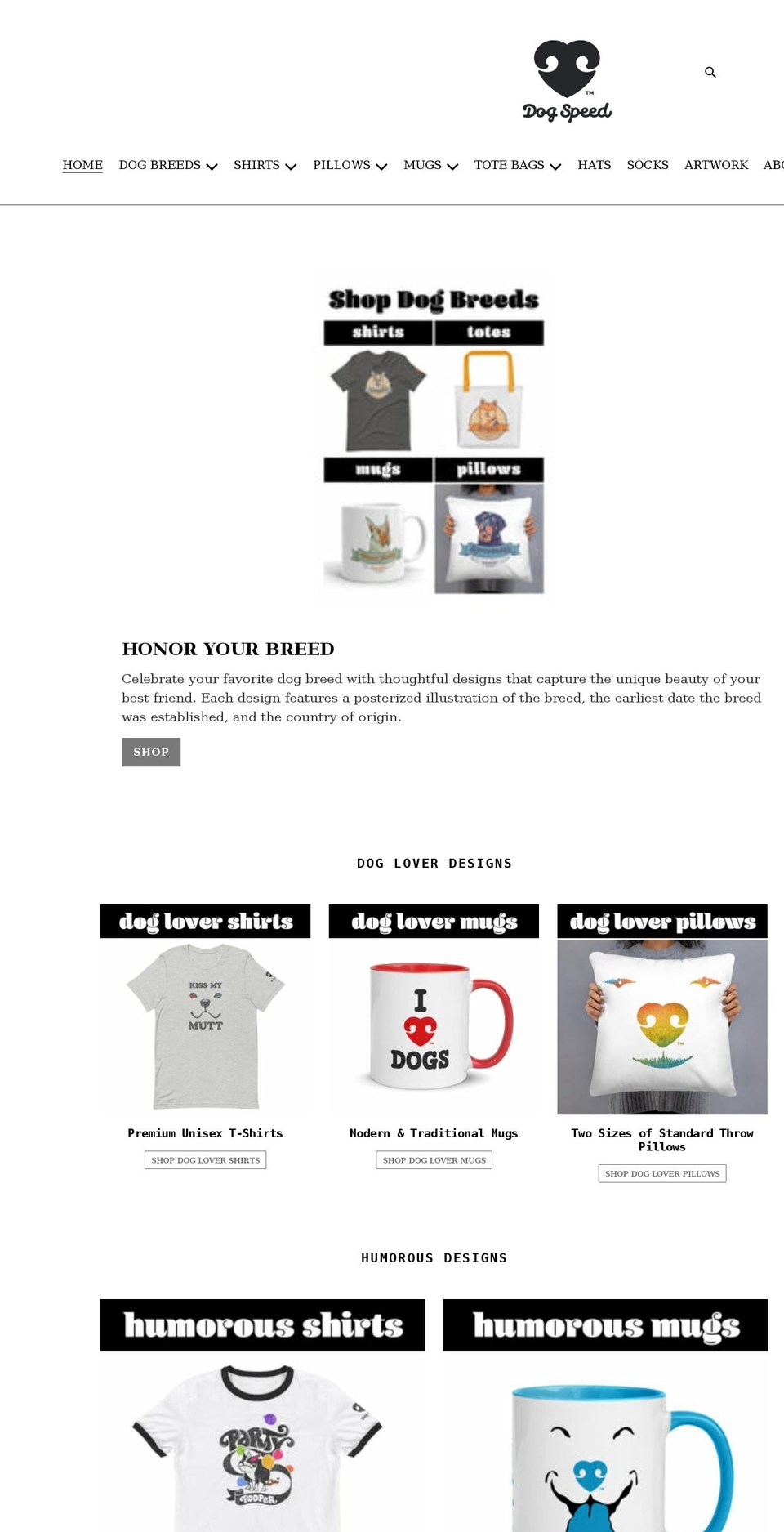 dogspeedapparel.com shopify website screenshot