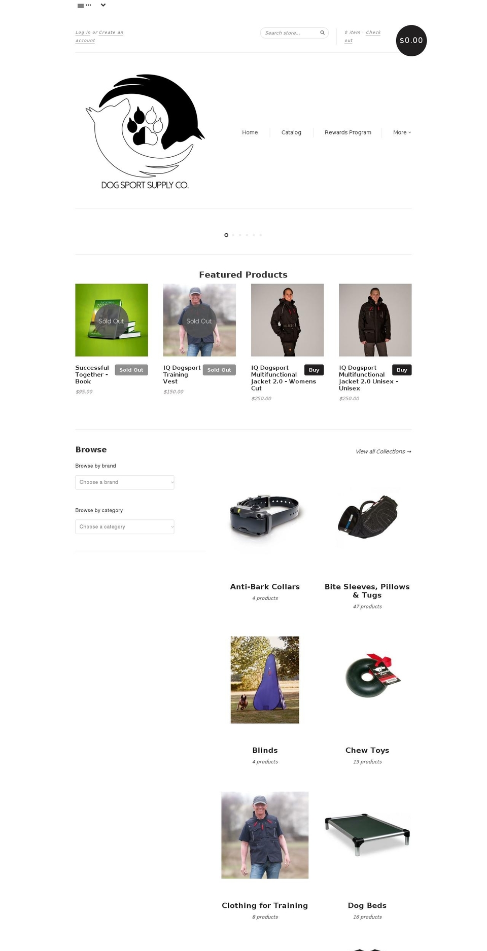 New Standard w MC Shopify theme site example dogsportsupply.com
