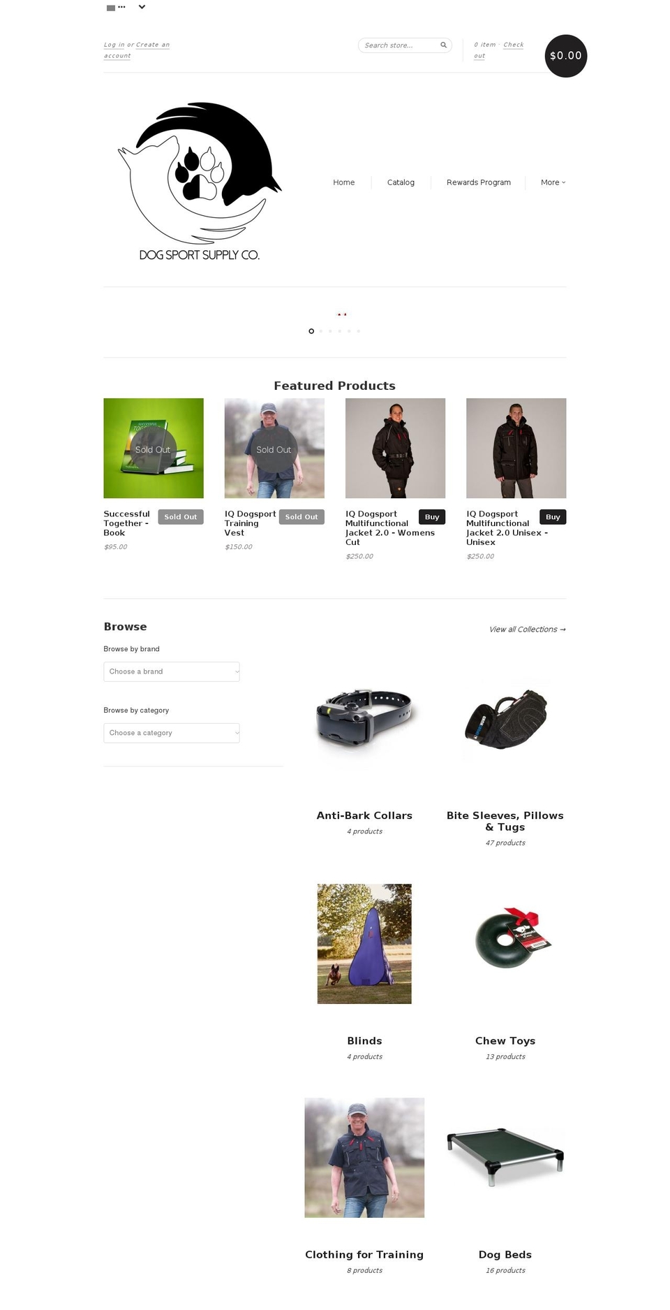 New Standard w MC Shopify theme site example dogsportsupplycompany.com