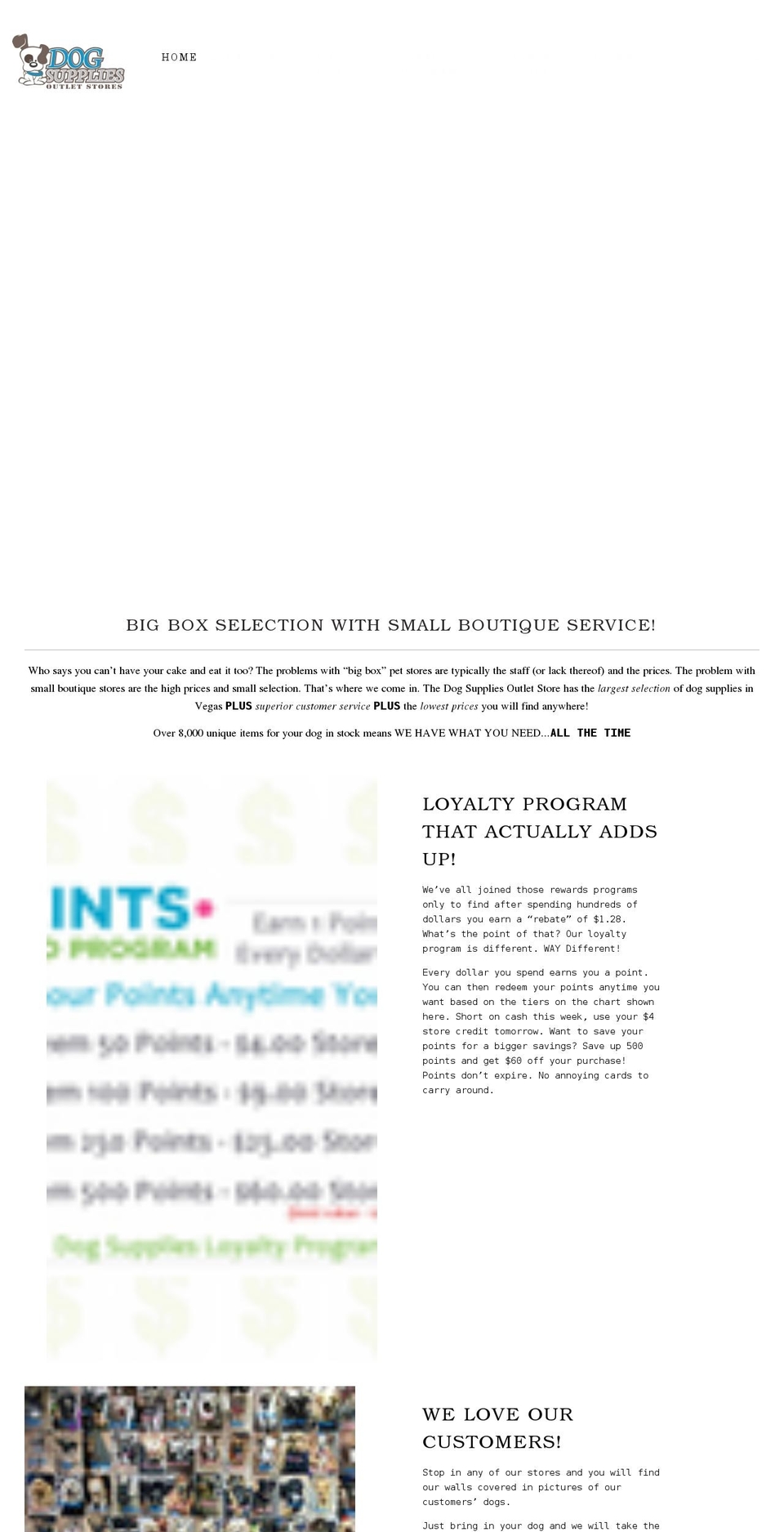 dogsuppliesvegas.com shopify website screenshot