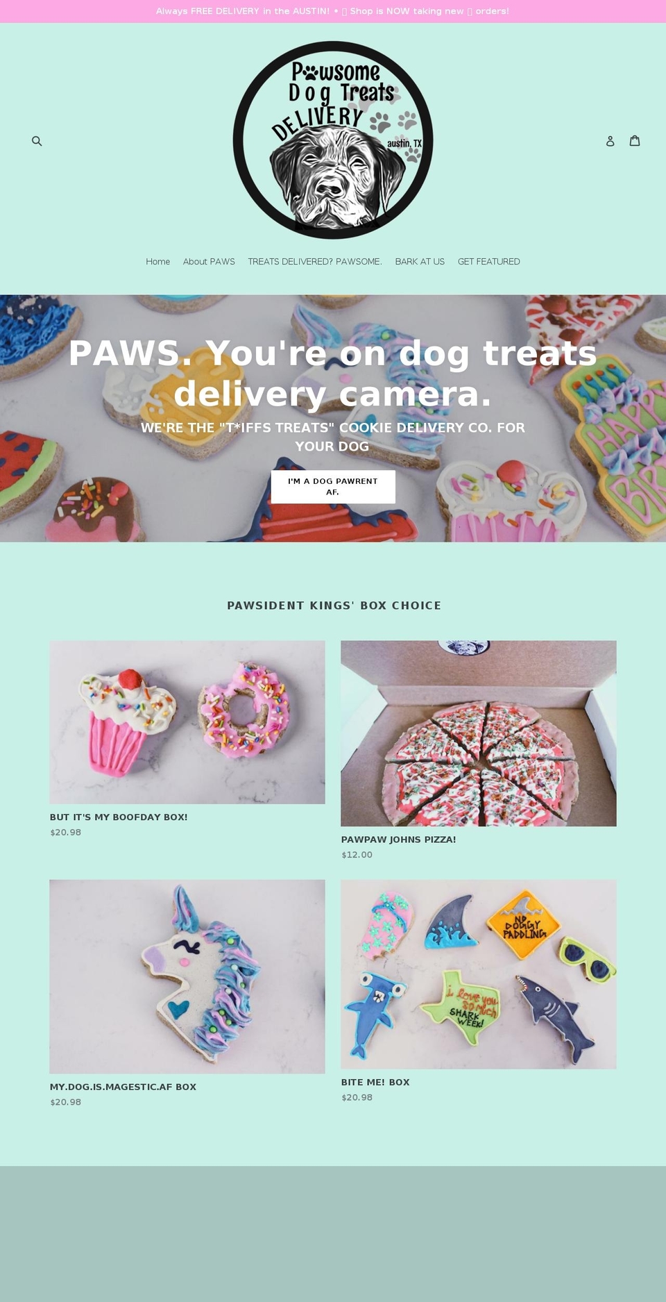 dogtreatdelivery.com — Shopify storefront screenshot