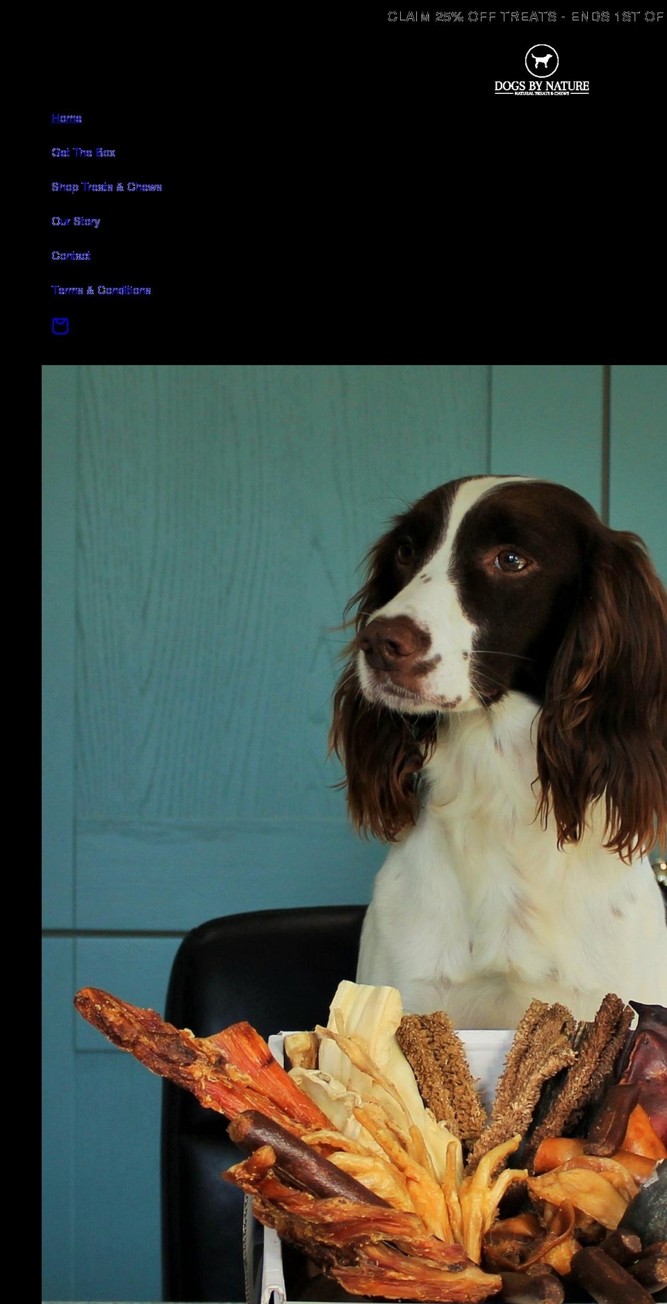 dogtreats-uk.com shopify website screenshot