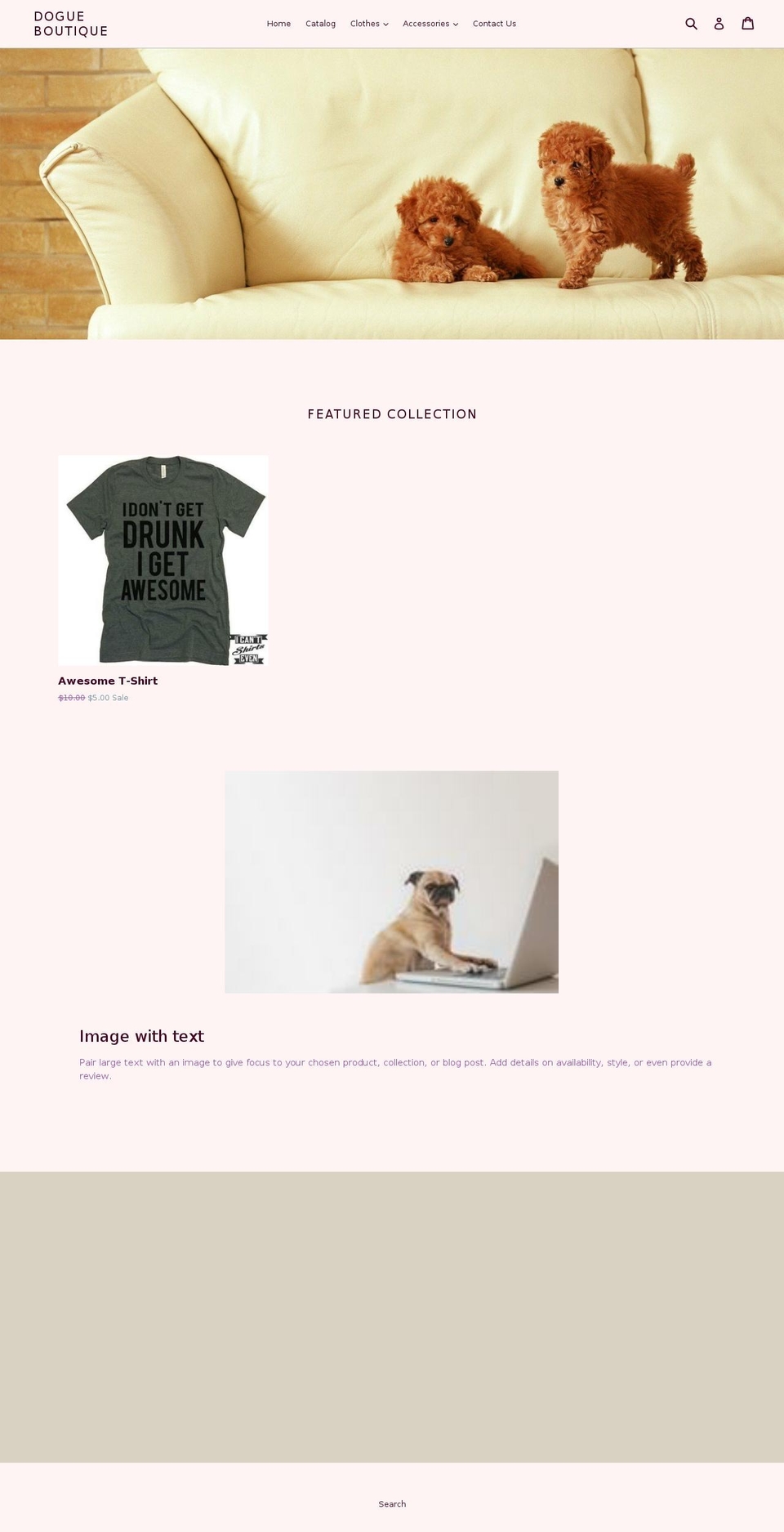 dogueboutique.com shopify website screenshot