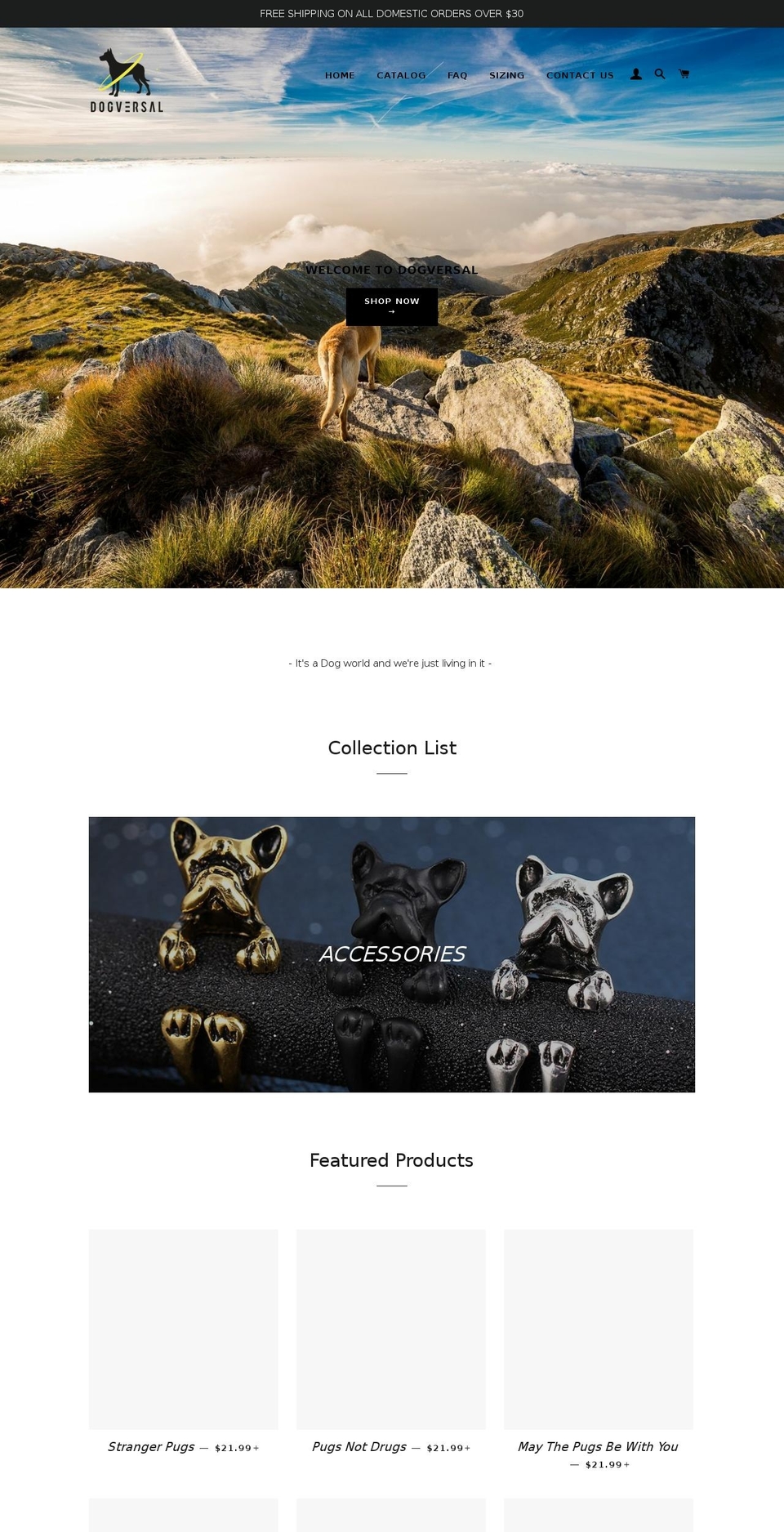 dogversal.com — Shopify storefront screenshot