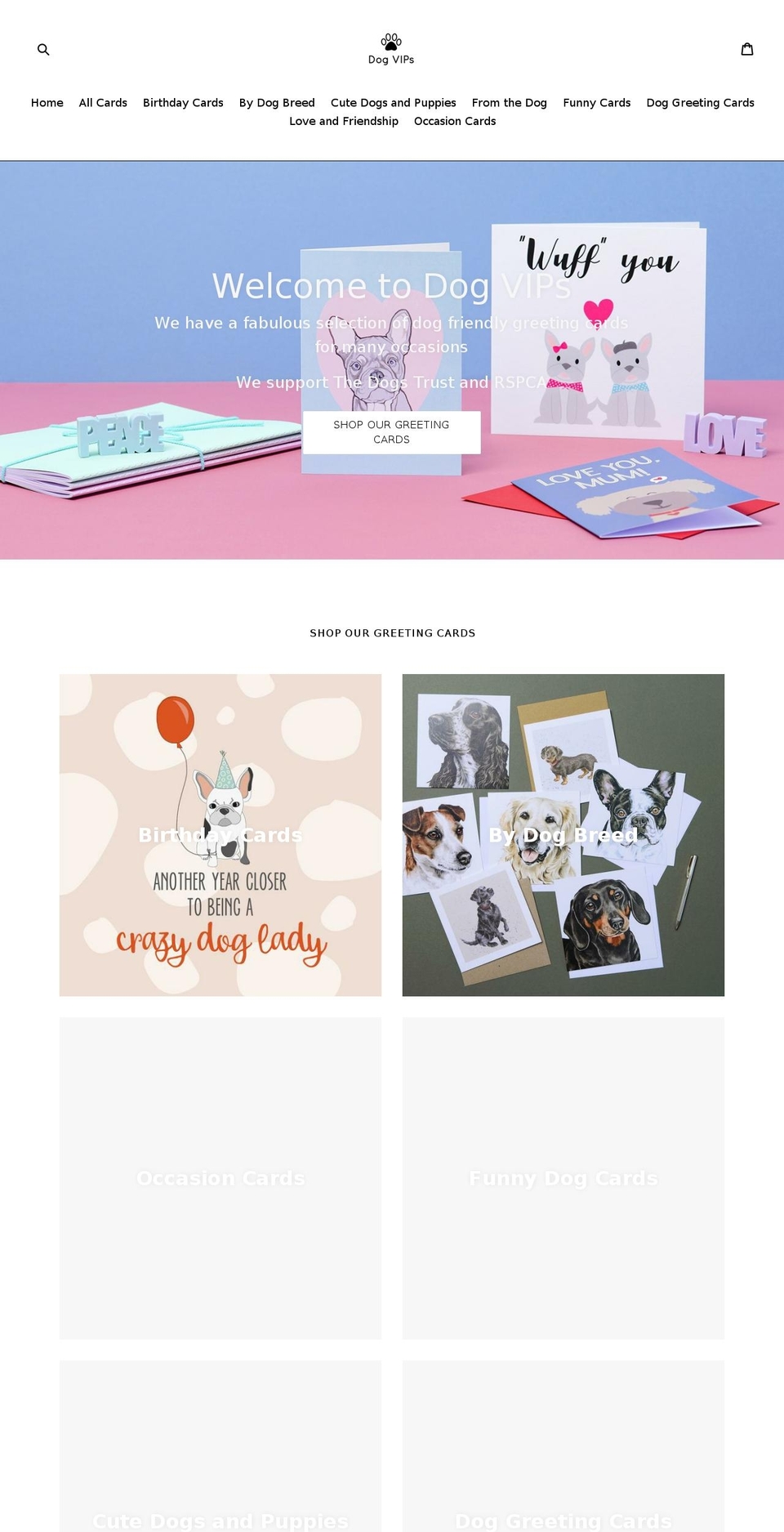 dogvips.com — Shopify storefront screenshot