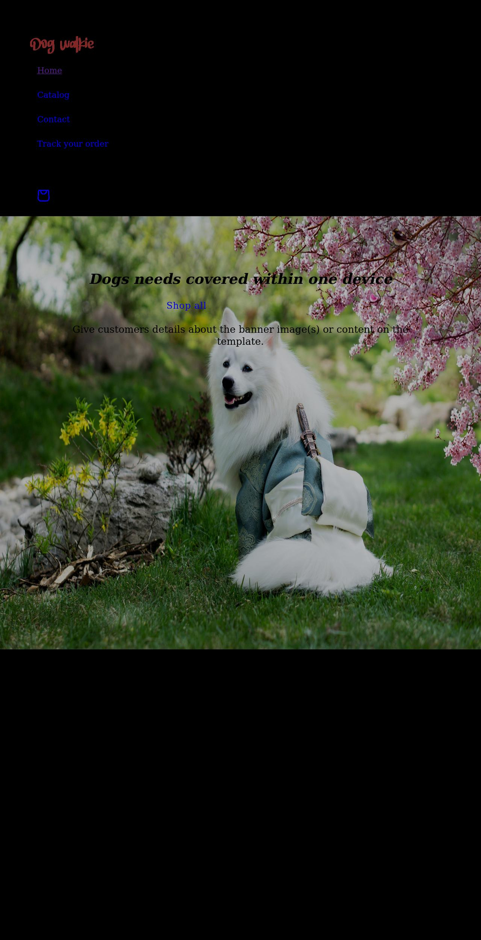 dogwalkie.com shopify website screenshot