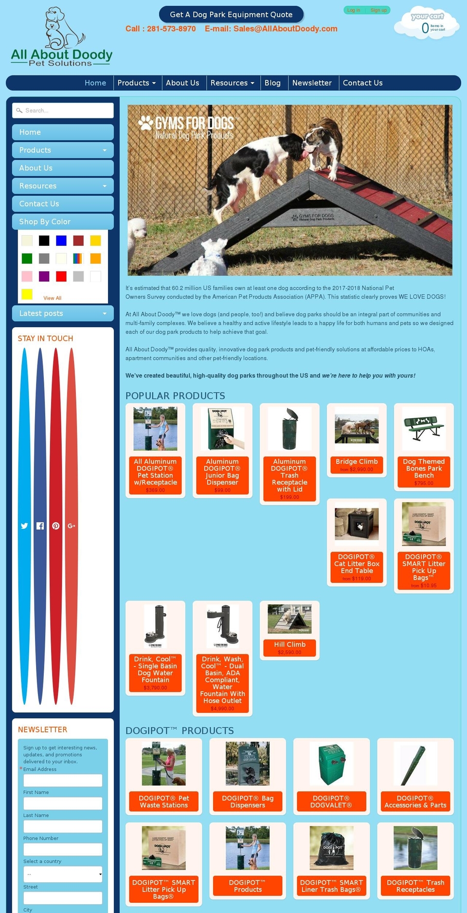 dogwasteremovalserviceproducts.com — Shopify storefront screenshot