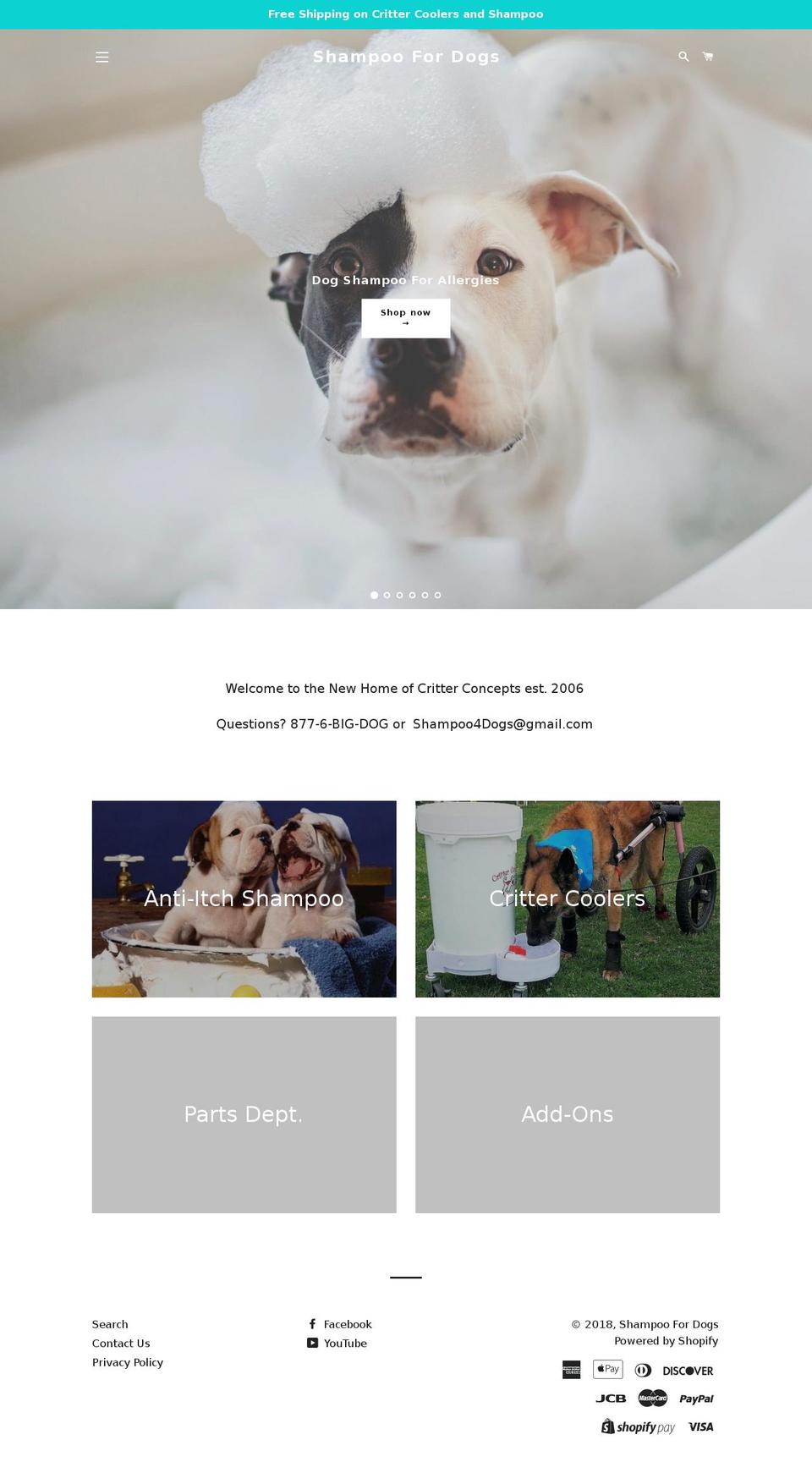 dogwaterdispenser.net shopify website screenshot