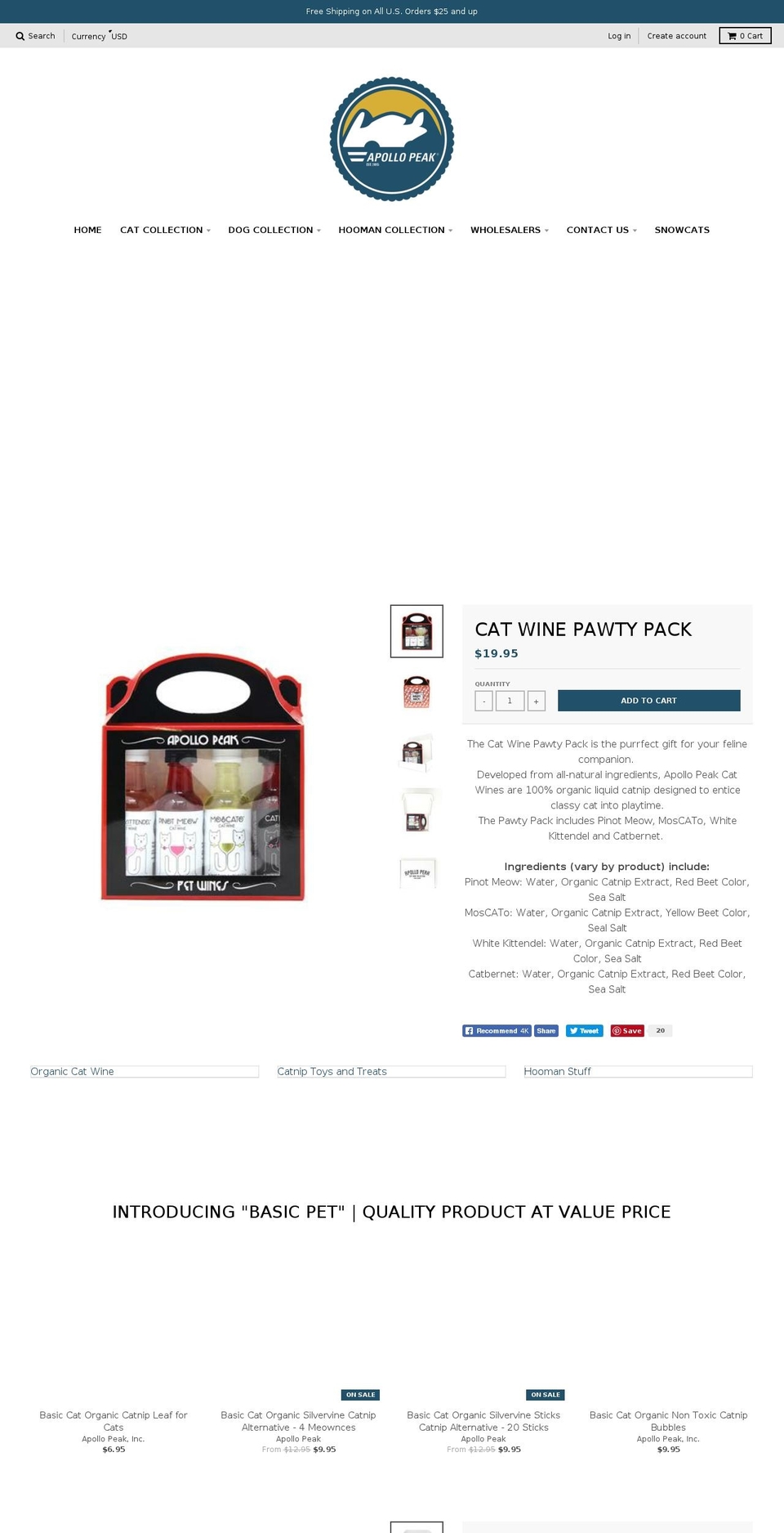 dogwine.org shopify website screenshot
