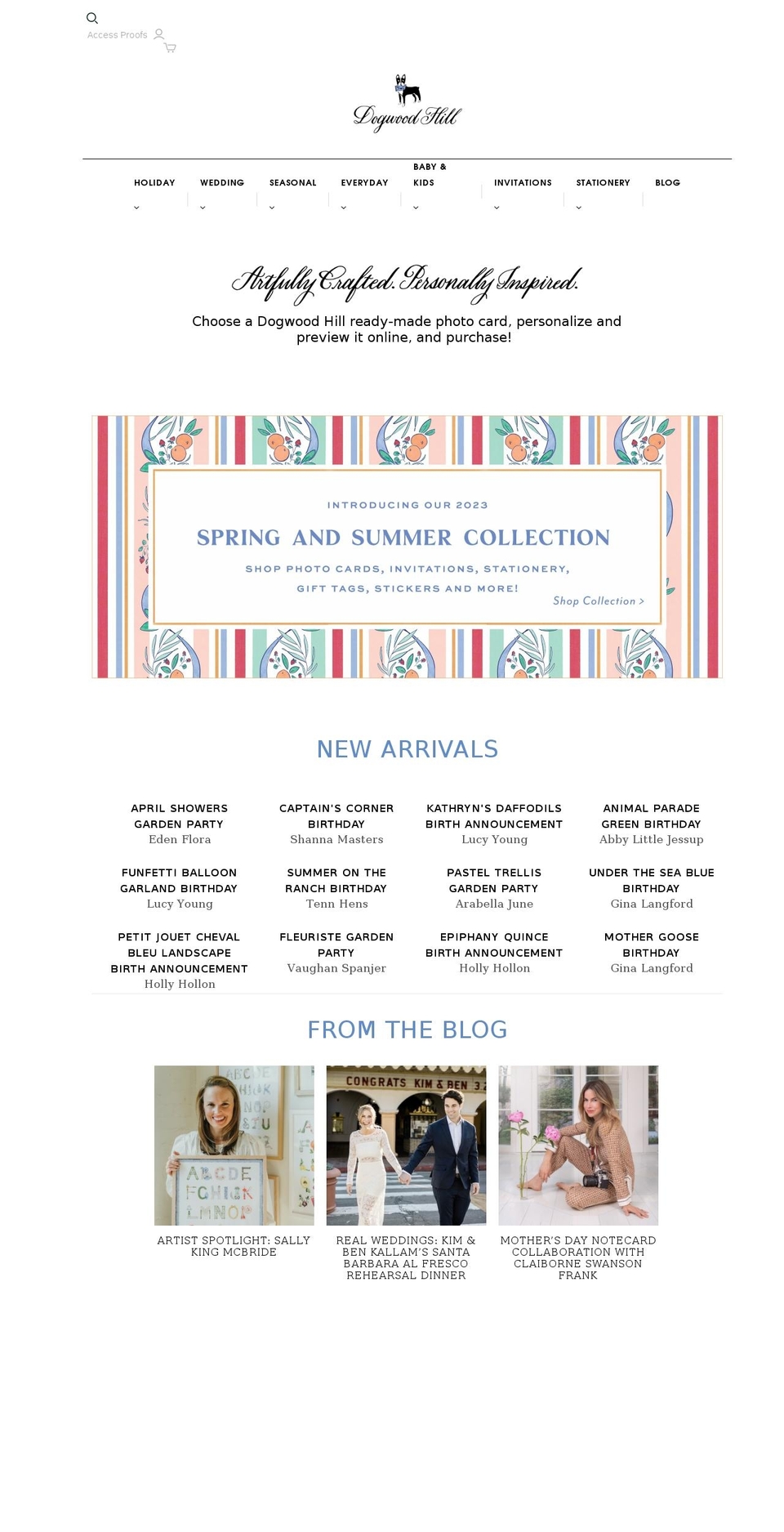 dogwood-hill.com shopify website screenshot