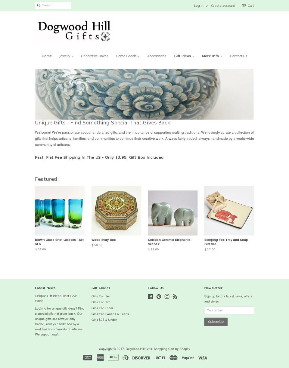 dogwood-hillgifts.com shopify website screenshot