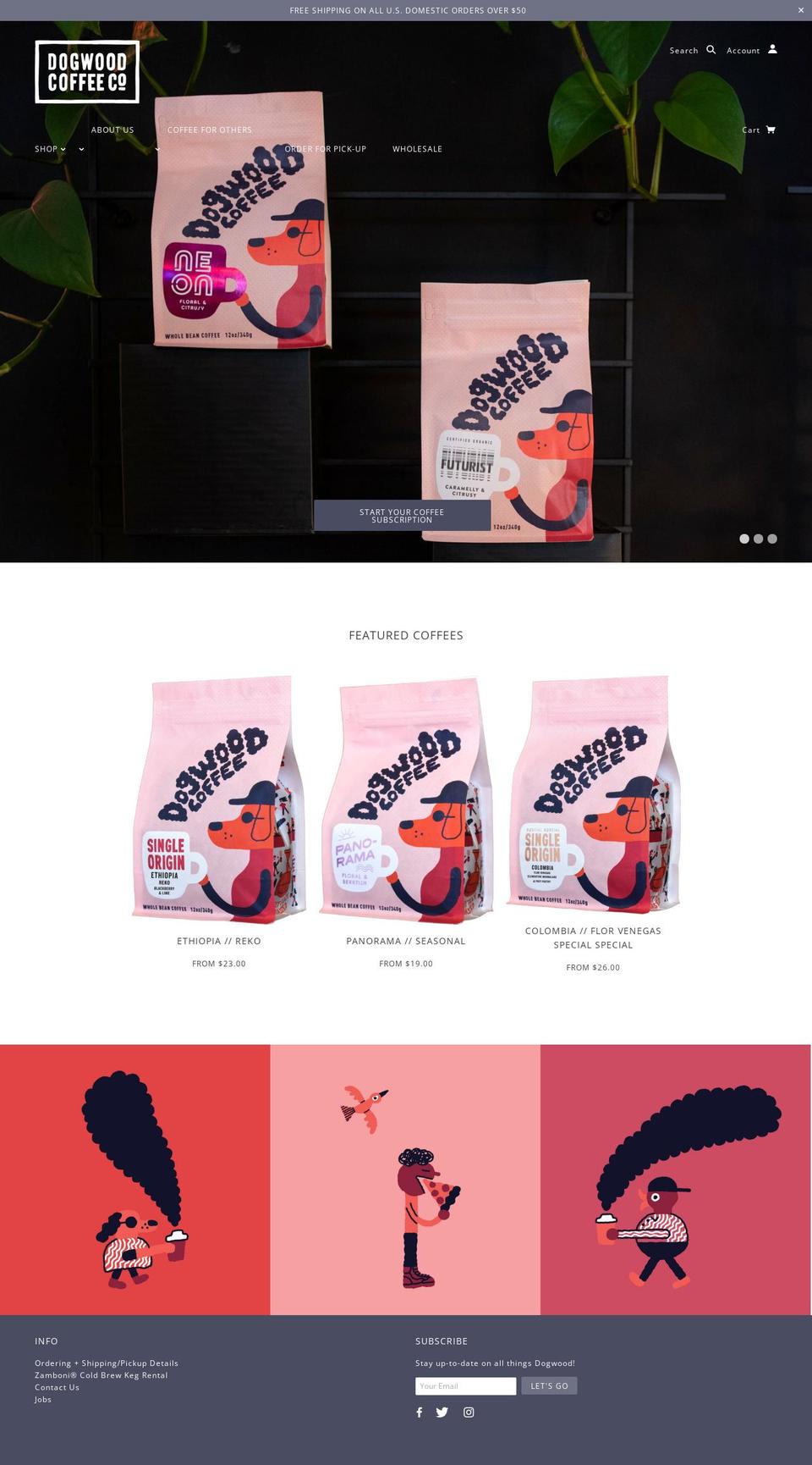 dogwoodcoffee.myshopify.com shopify website screenshot