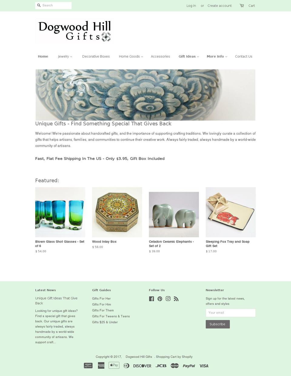 dogwoodgiftsonline.com shopify website screenshot