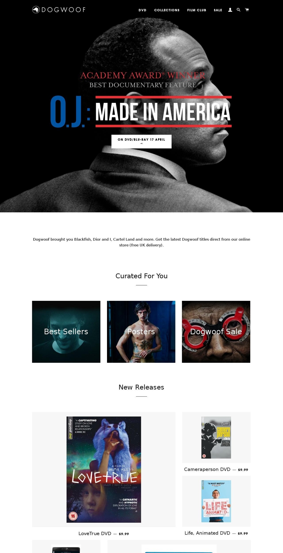dogwoofdvd.com shopify website screenshot