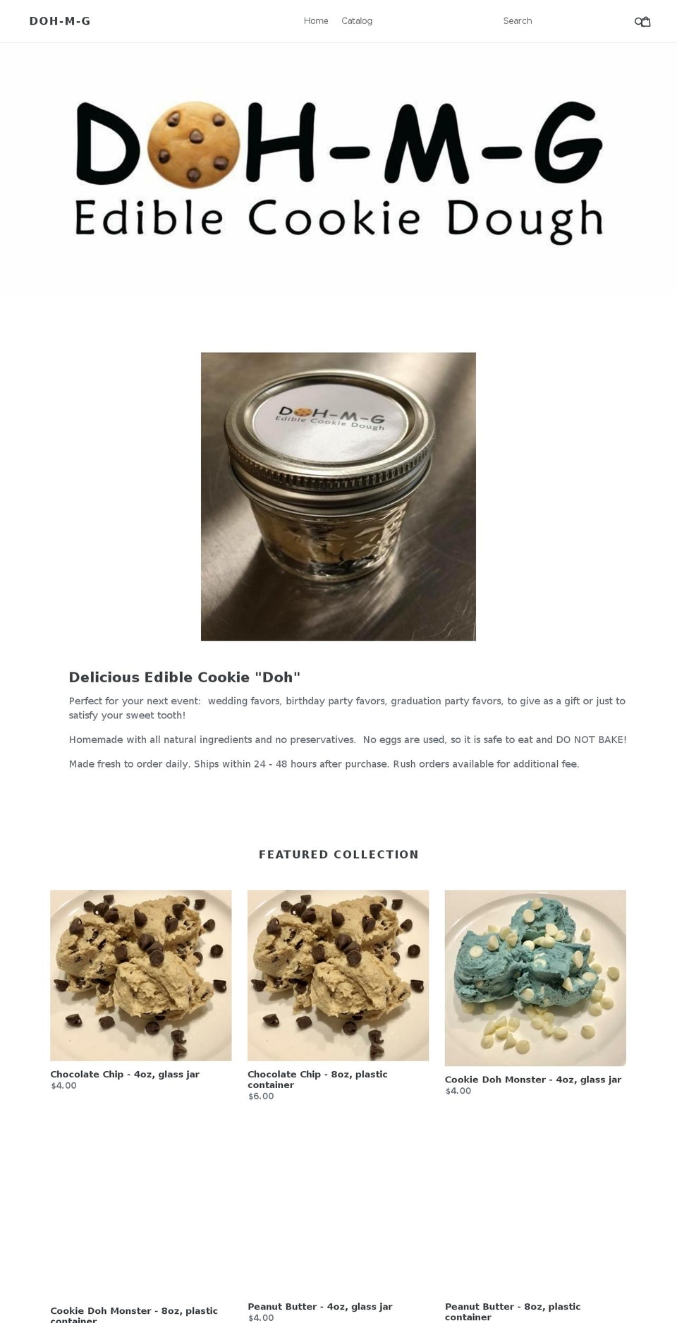 dohmg.com — Shopify storefront screenshot