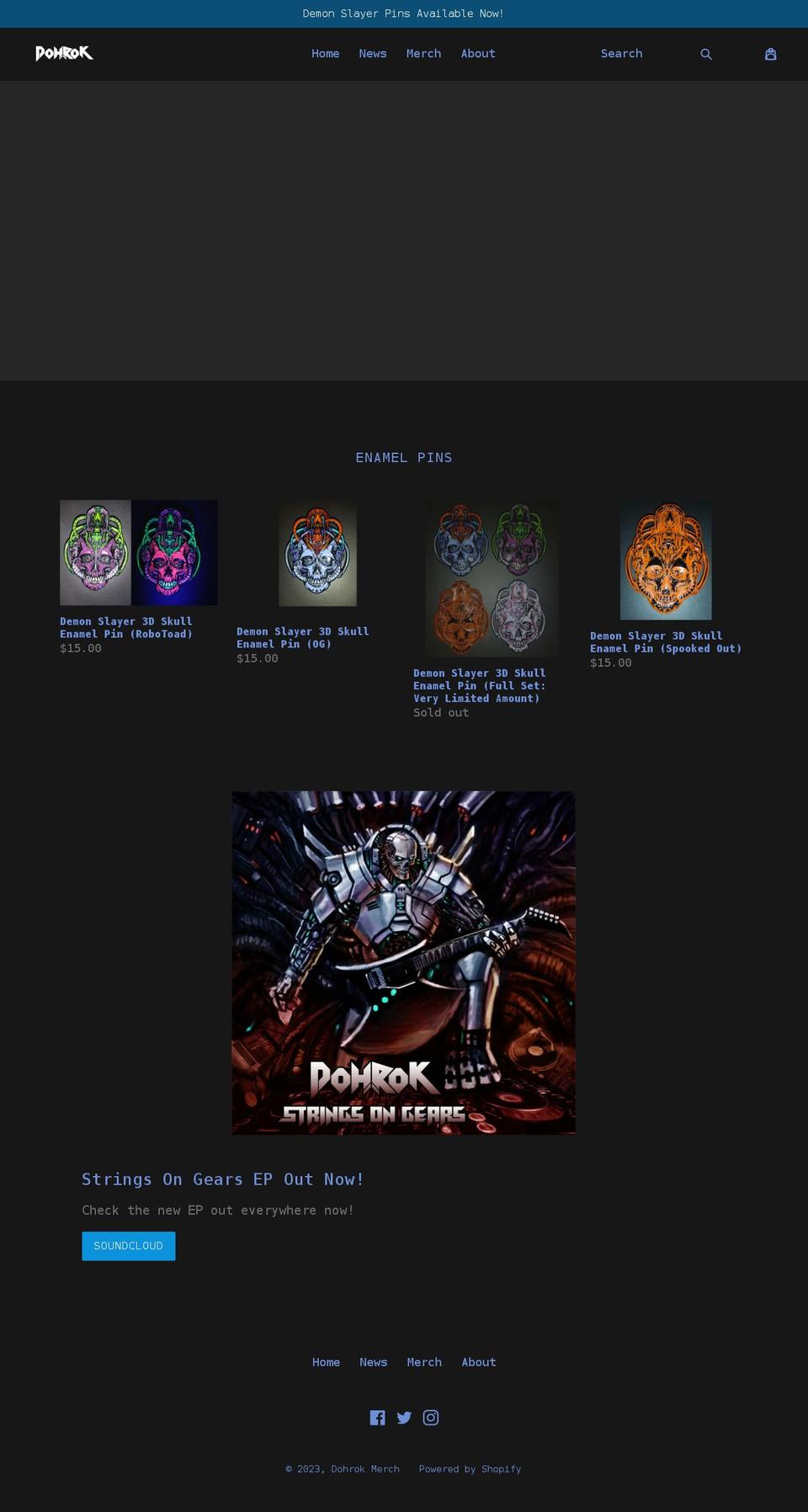 dohrok.com — Shopify storefront screenshot