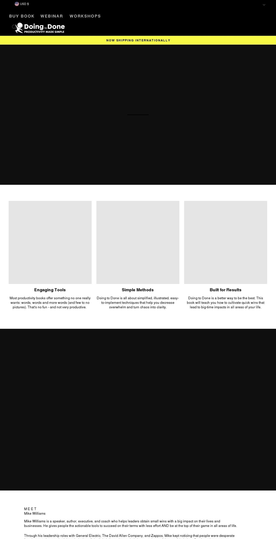 doingtodone.com shopify website screenshot