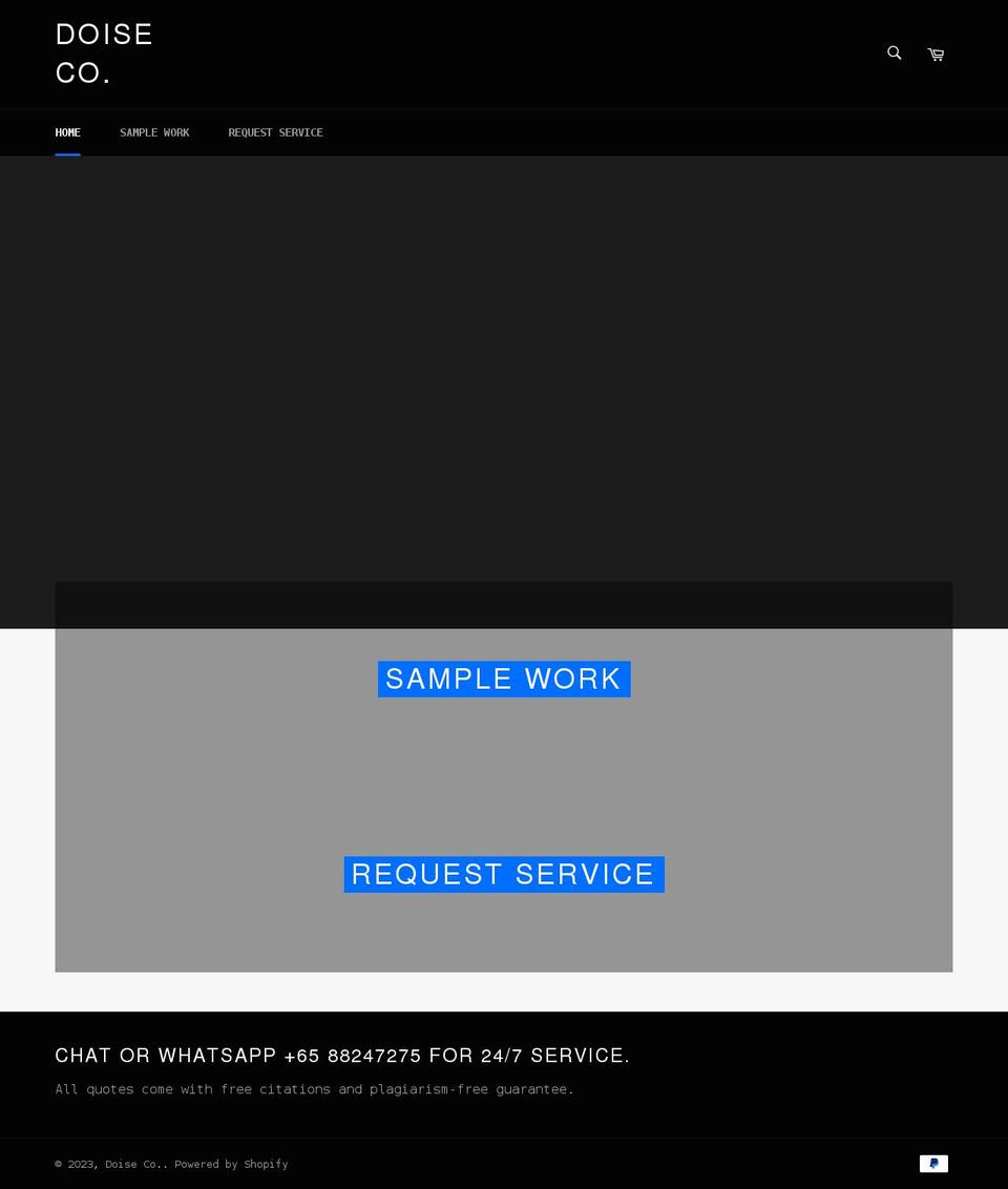 doiseco.com shopify website screenshot