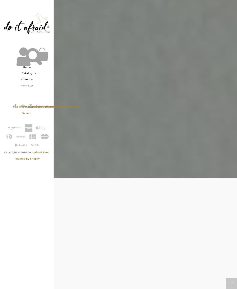 doitafraidshop.com — Shopify storefront screenshot