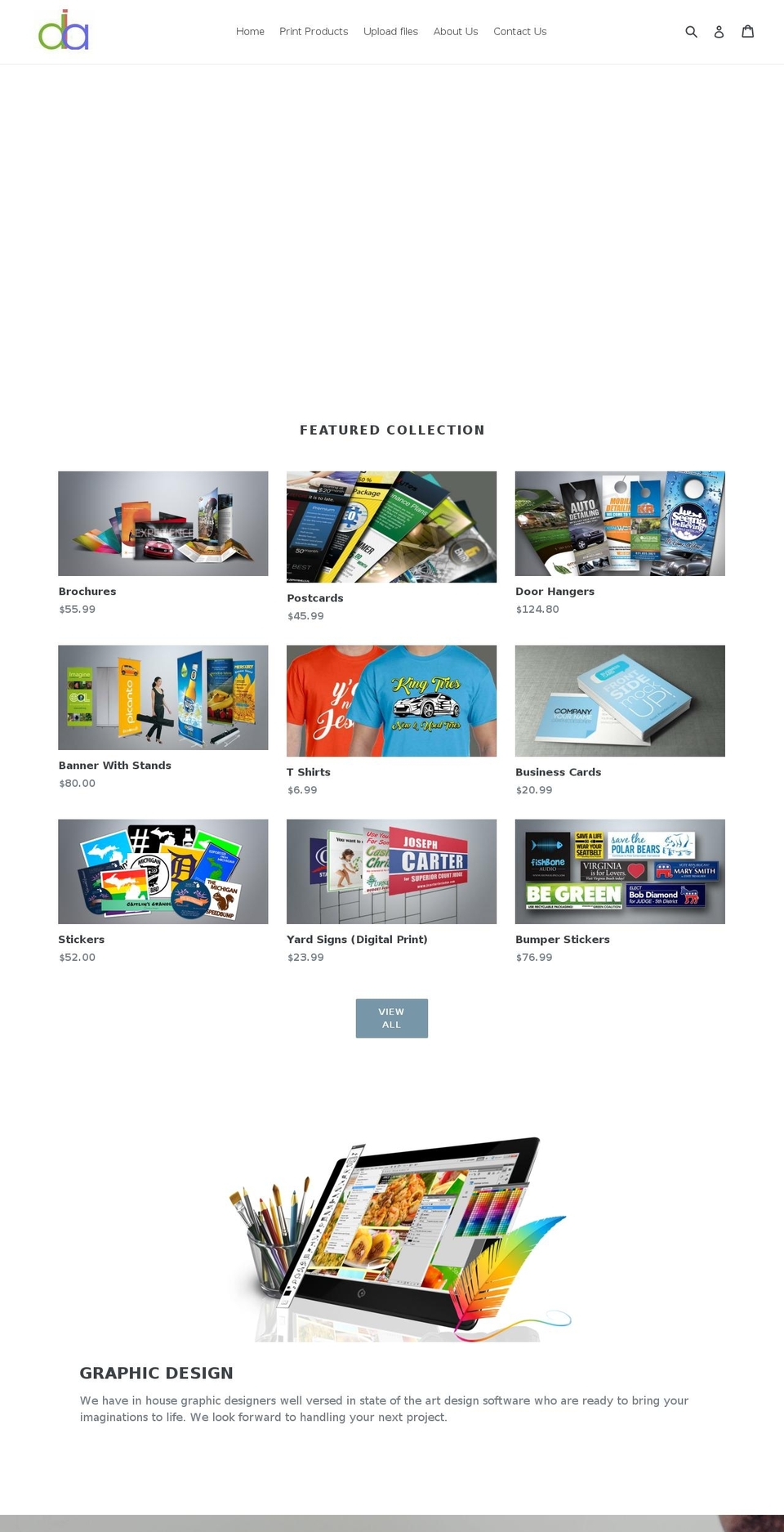 doitalldigitalprints.com — Shopify storefront screenshot