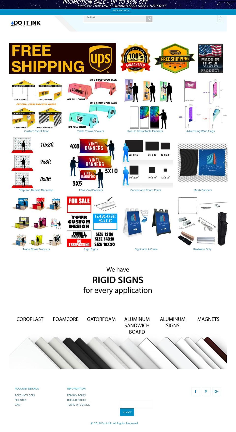 doitink.com — Shopify storefront screenshot