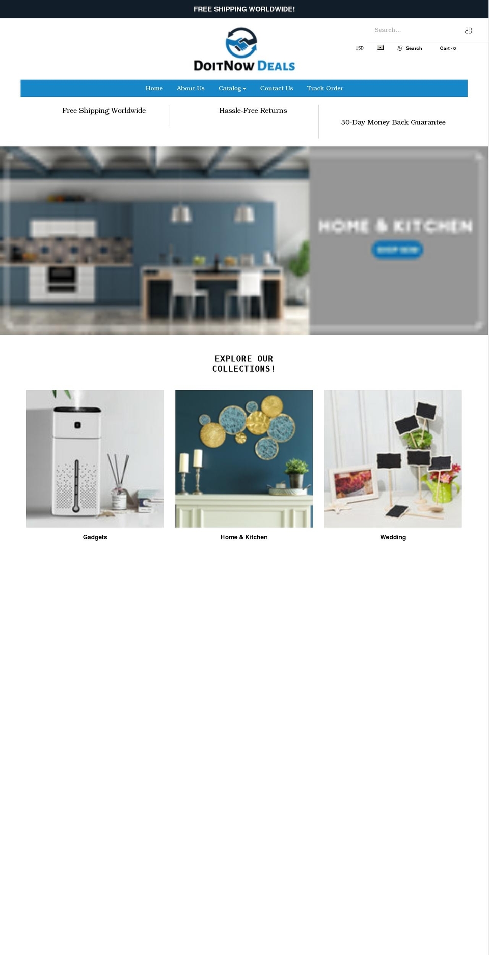 doitnow-deals.com shopify website screenshot