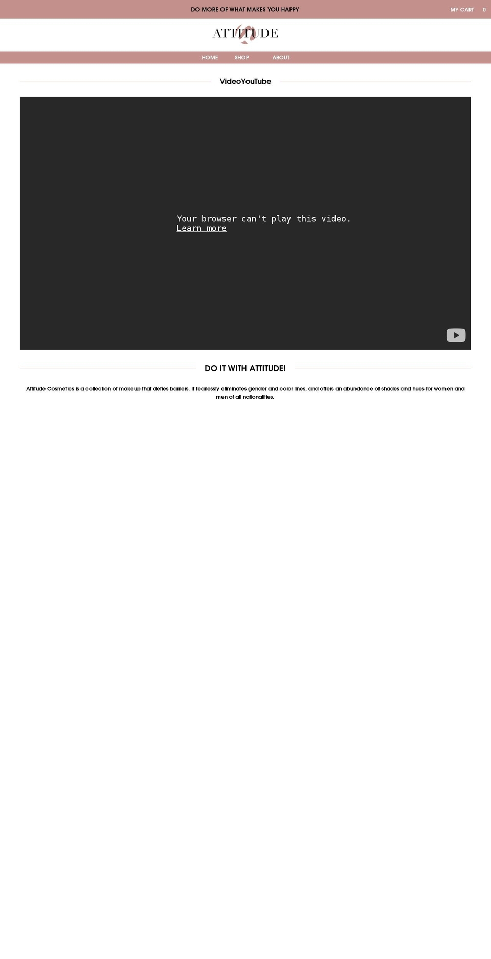 doitwithattitude.net shopify website screenshot