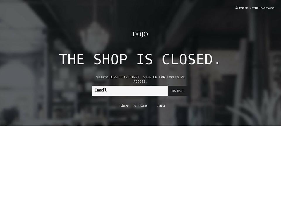 dojo.us shopify website screenshot