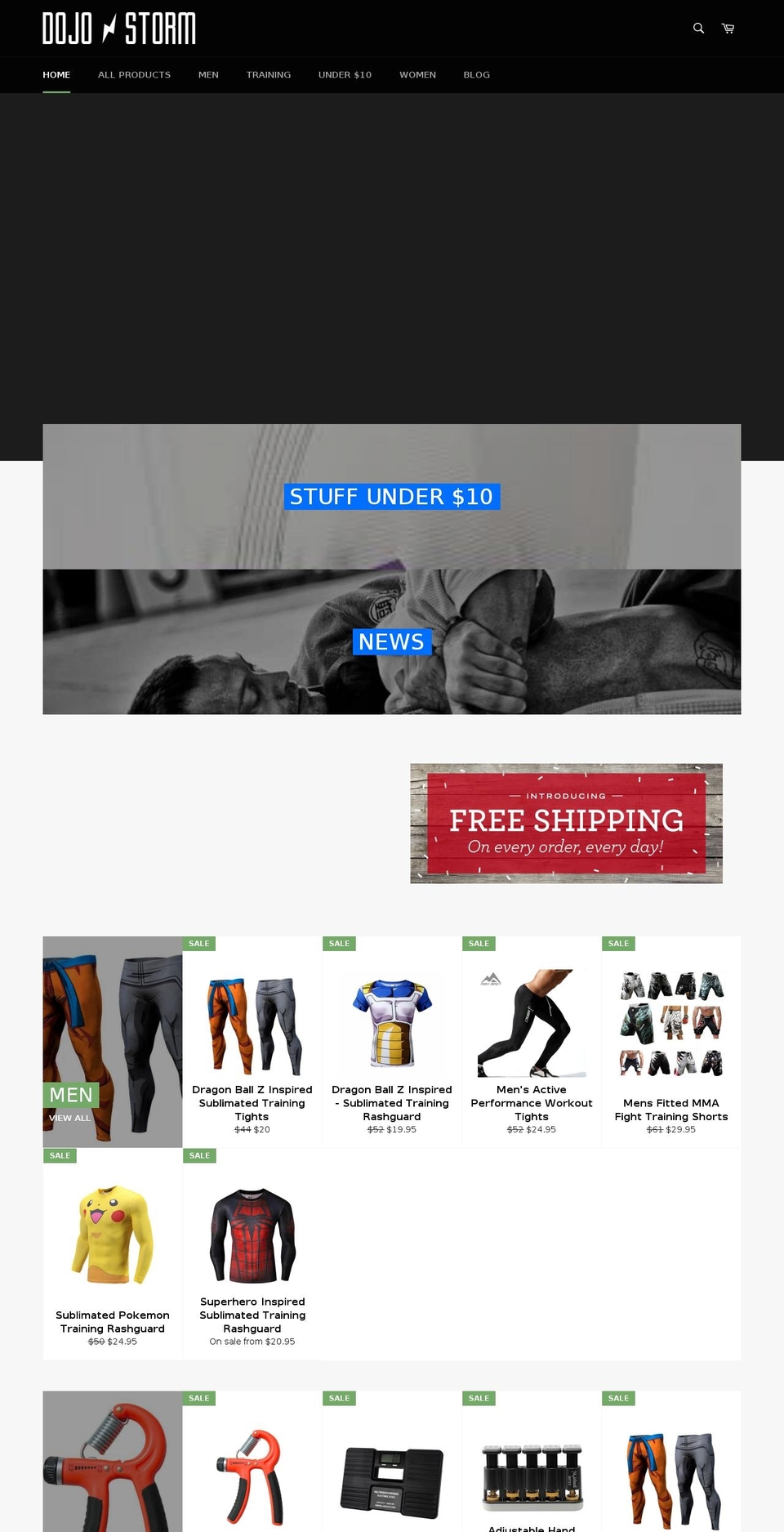 dojostorm.com shopify website screenshot