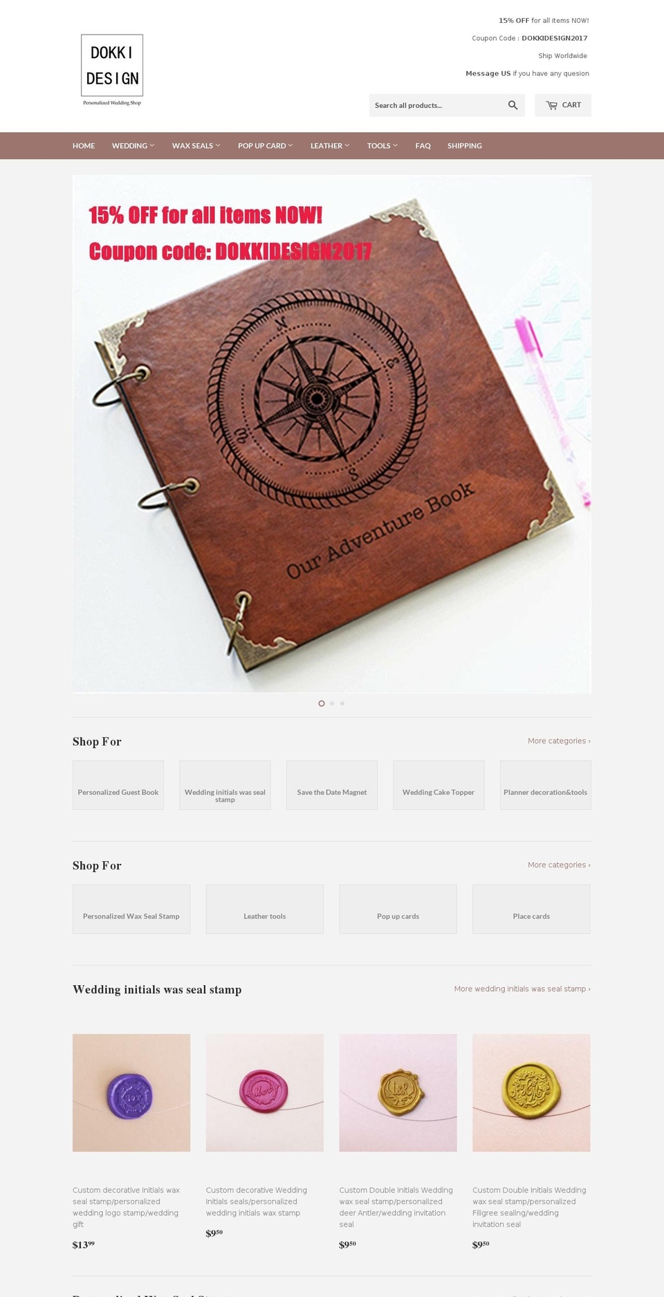 dokkidesign.com shopify website screenshot