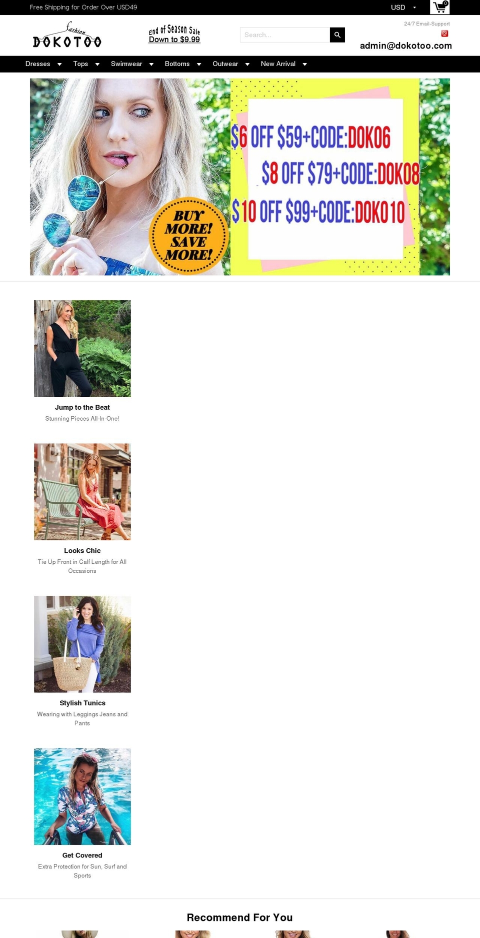 dokotoo.com — Shopify storefront screenshot