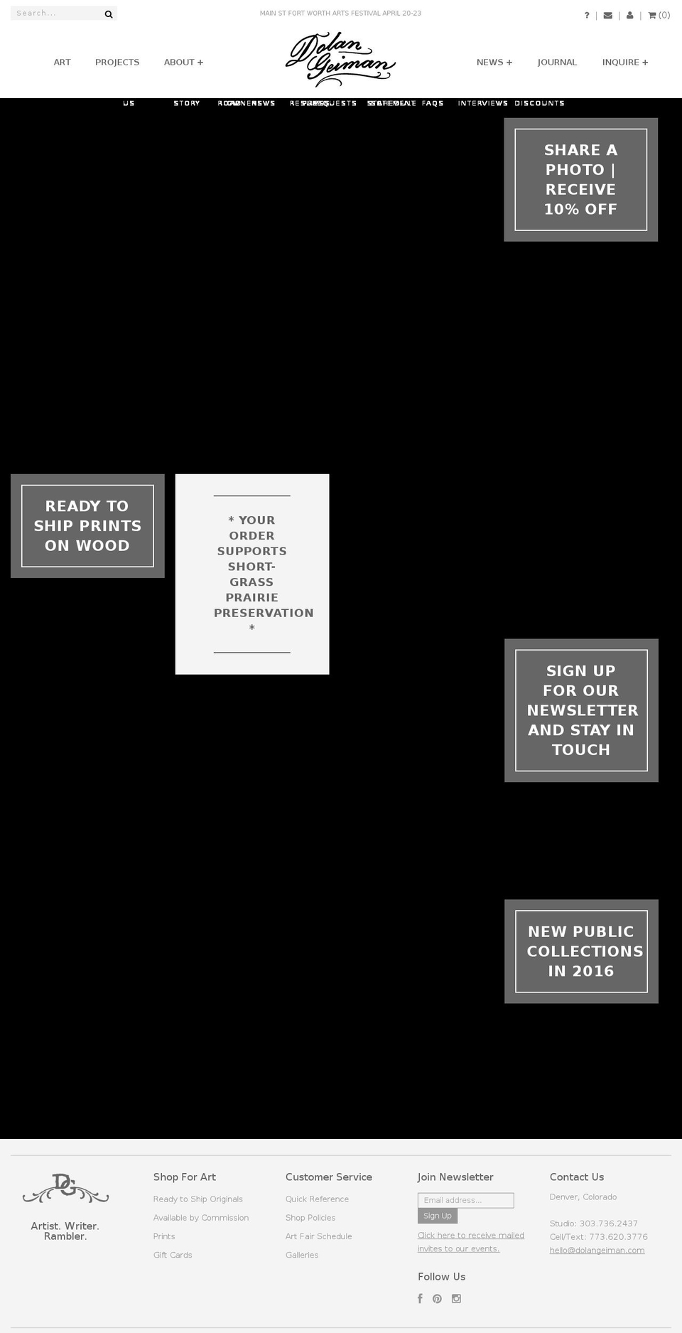 dolangeiman.com shopify website screenshot