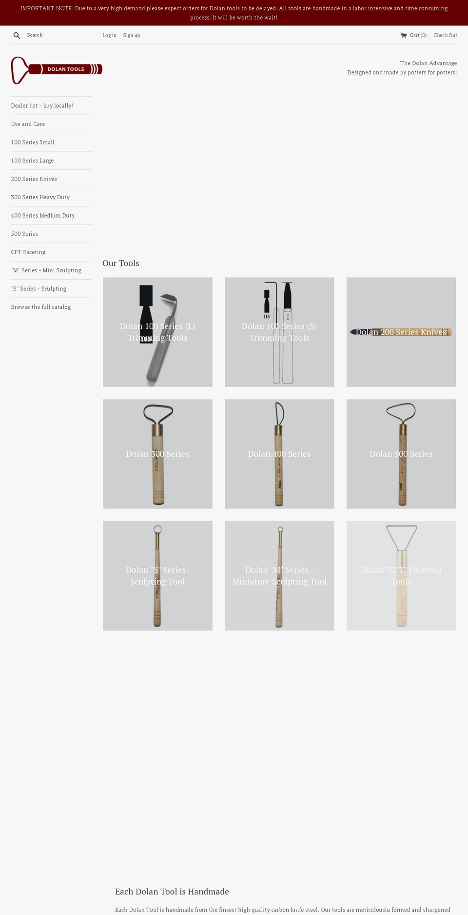 dolantools.com shopify website screenshot