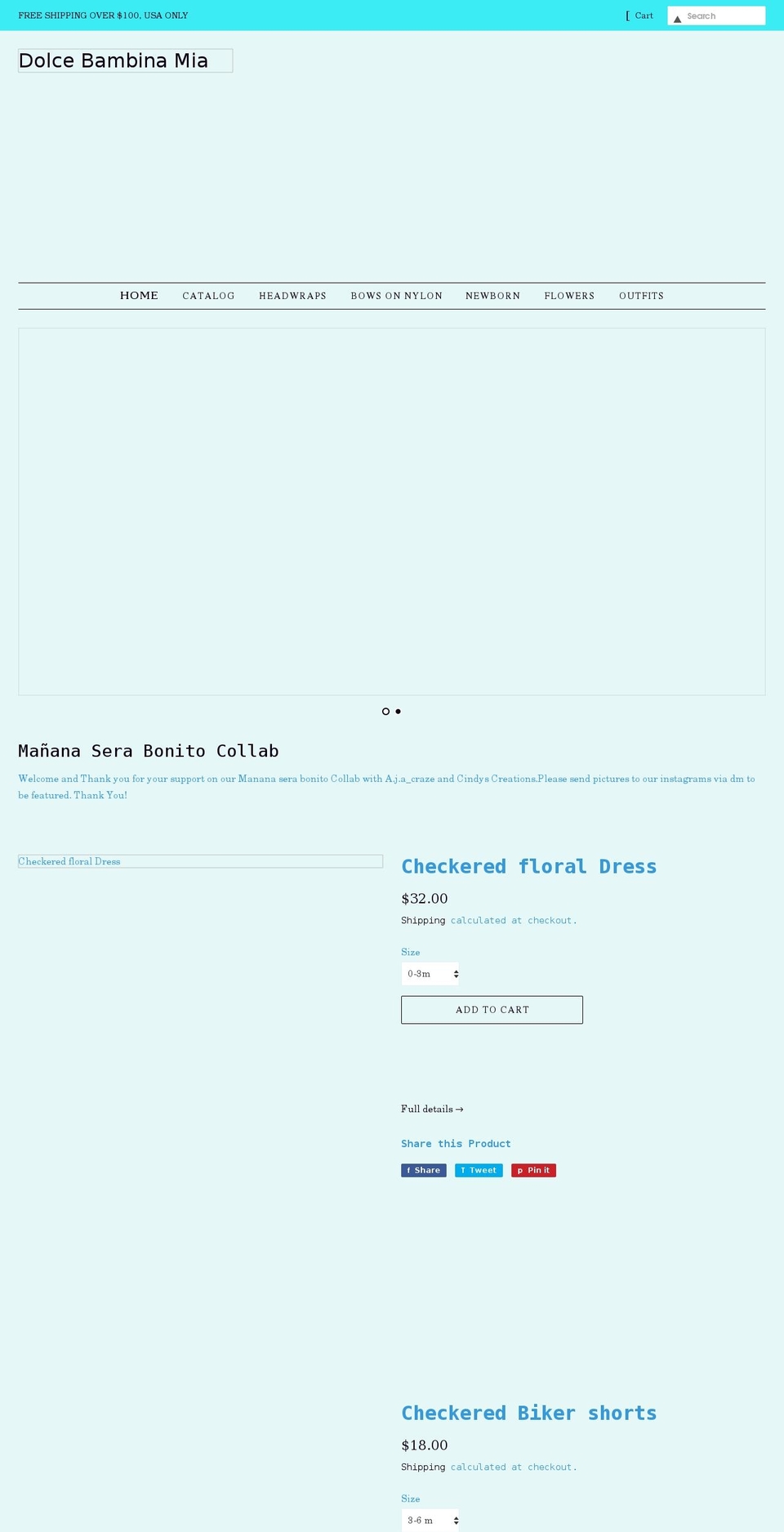 dolcebambinamia.com shopify website screenshot